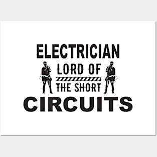 Electrician Lord of the short circuits Posters and Art